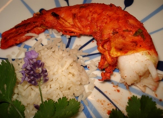 Crevettes Tandoori � la Plancha