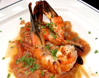 Gambas po�l�es au parfum de M�diterran�e
