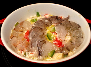 Petite Marmite de Crevettes tigr�es aux L�gumes