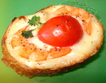 Mini Toasts de Crevette au Fromage -- 01/11/13