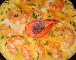 Omelette aux Crevettes Roses -- 18/05/10